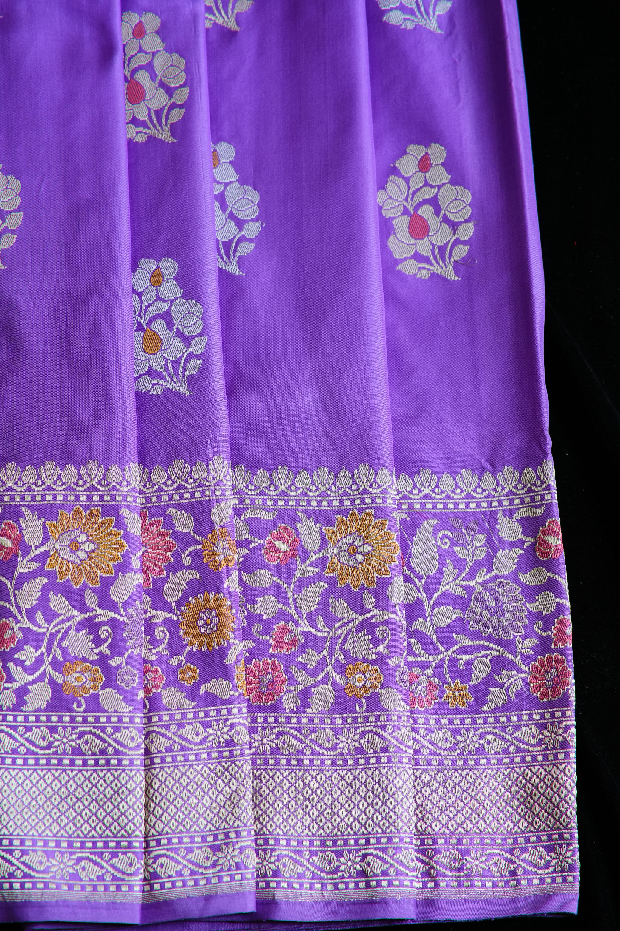 Zoya Lavender banaras Saree