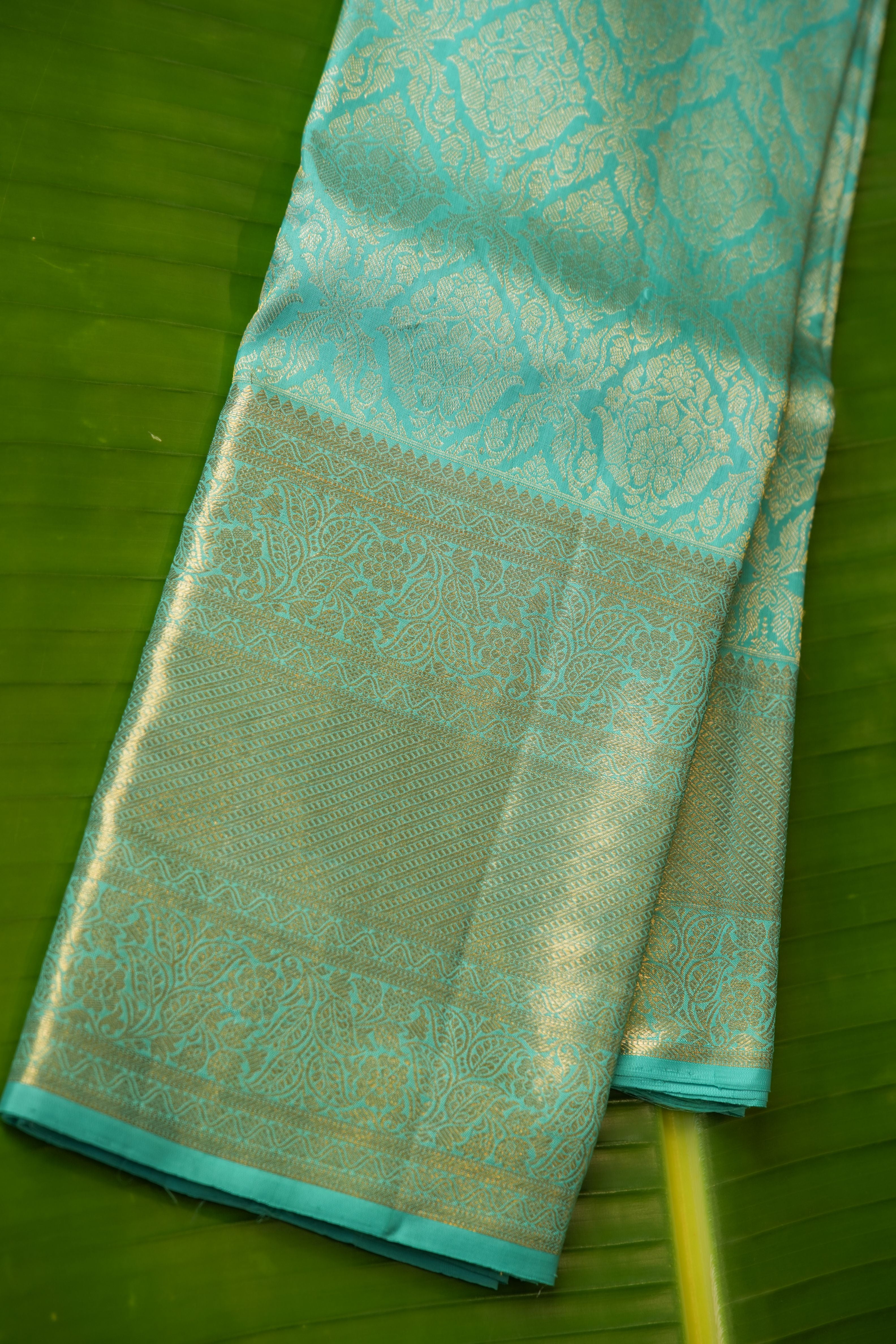 Neelima Blue Kanchi Floral Saree