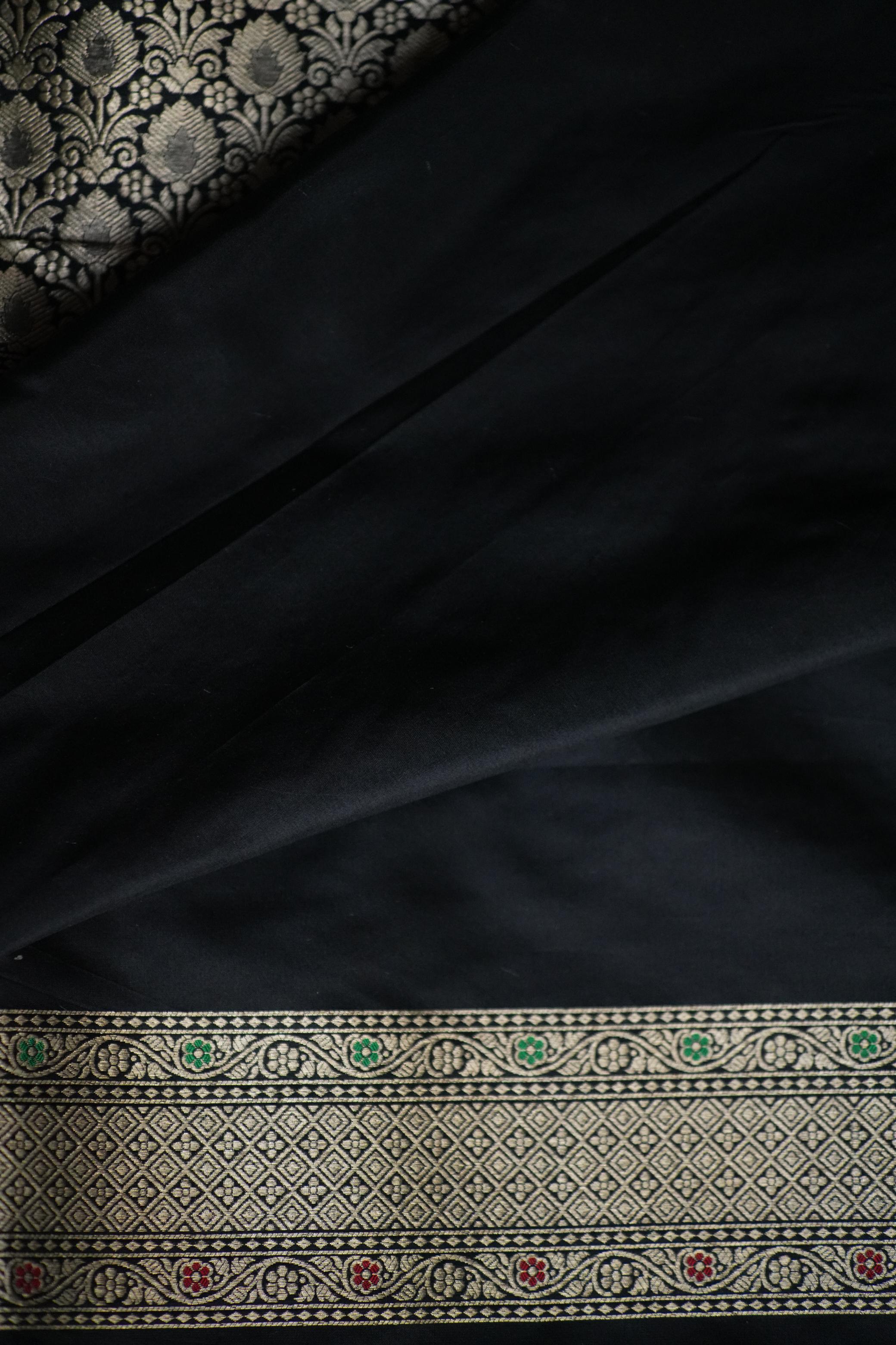 Maliha Black Banaras Saree