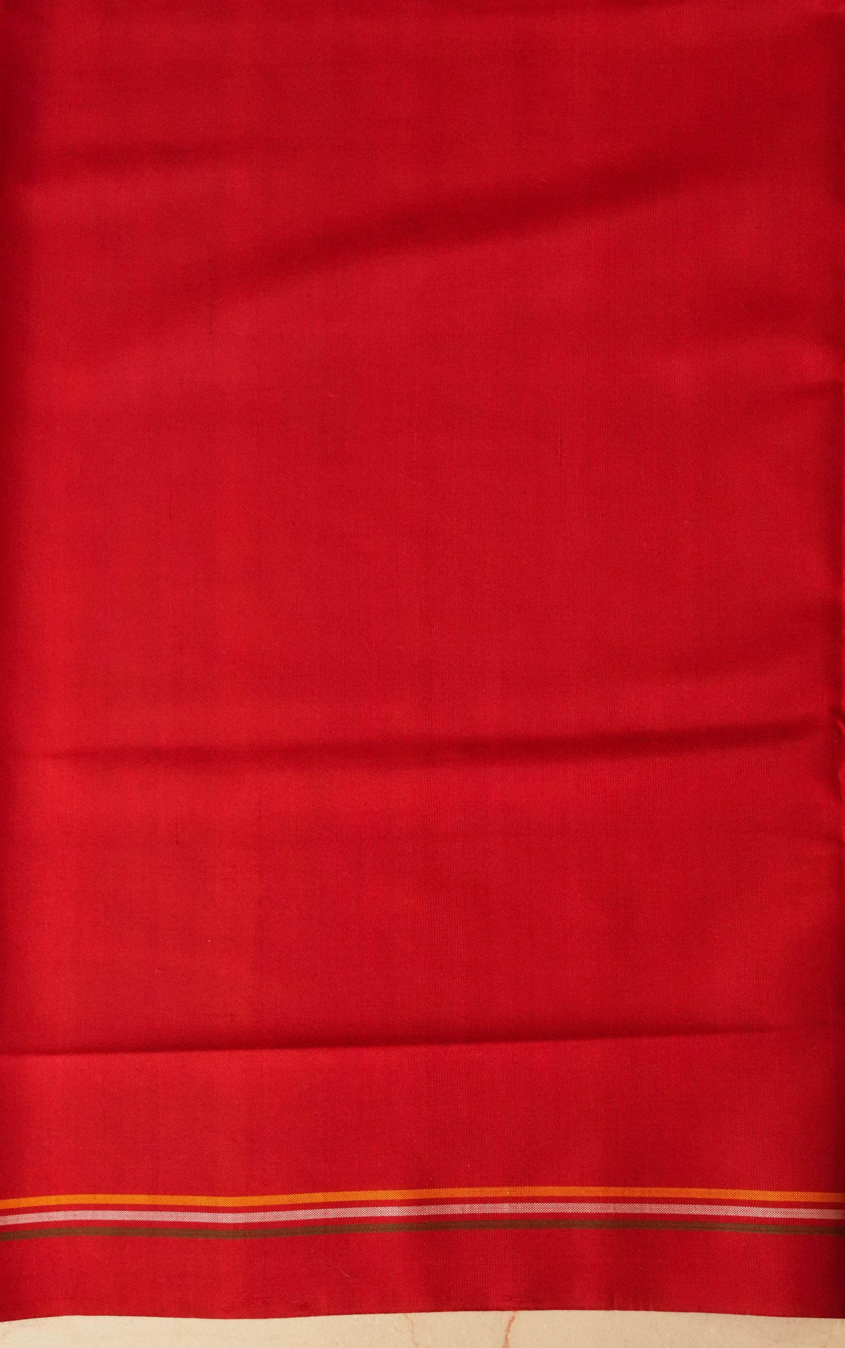 Utsava Green & Red Patola Saree