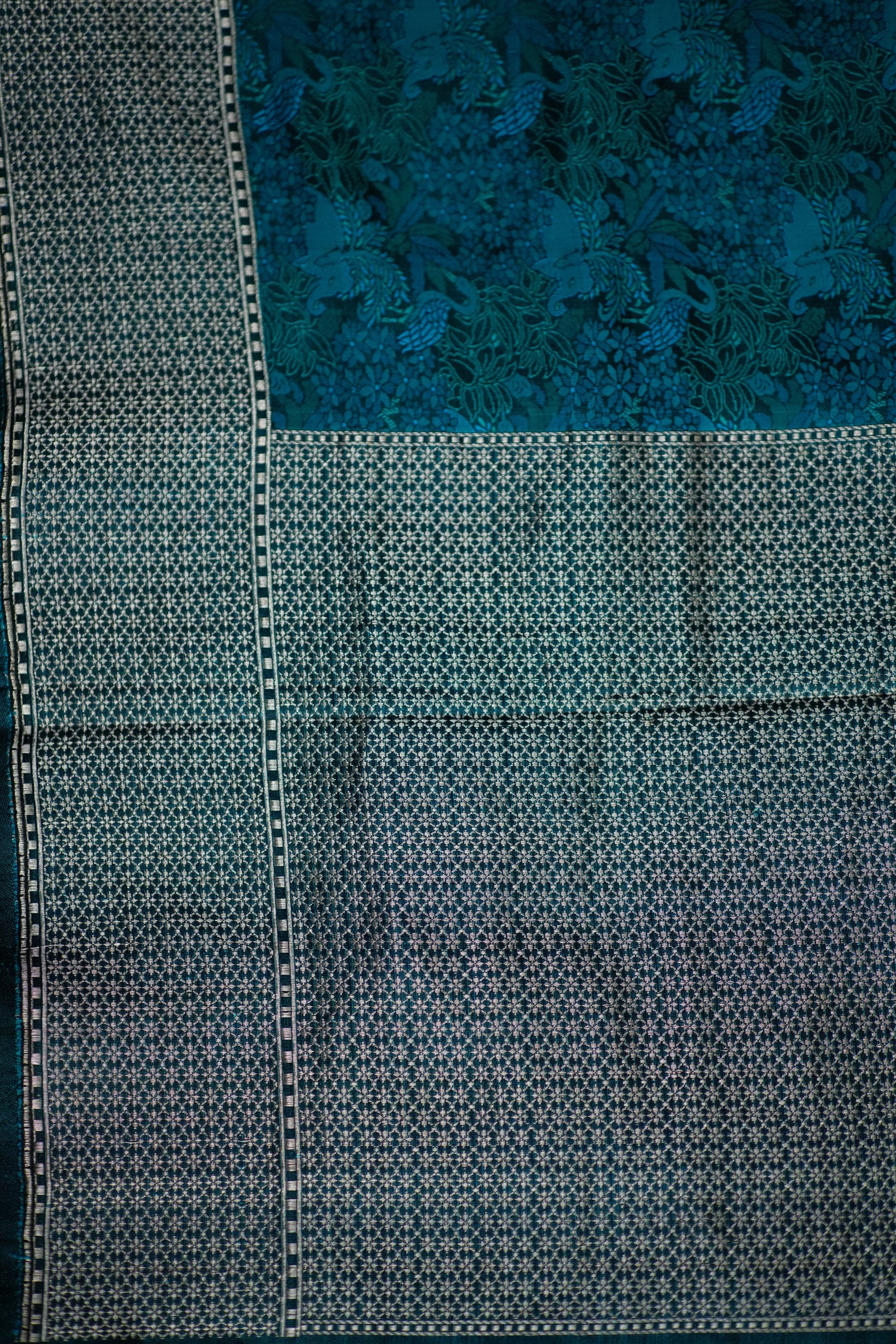 Neela Blue Banaras Saree