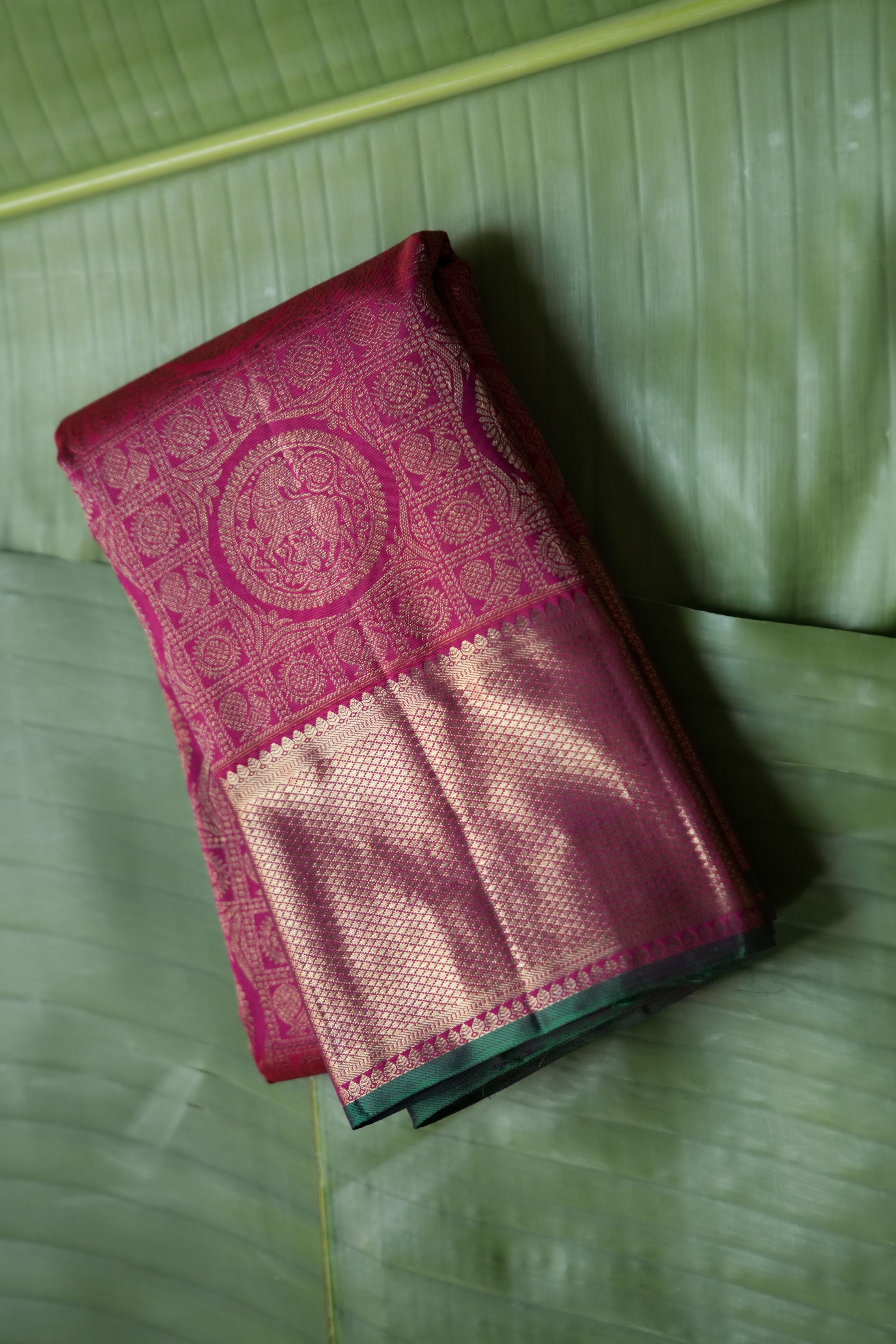 Vaibhavam Pink Kanchi Saree