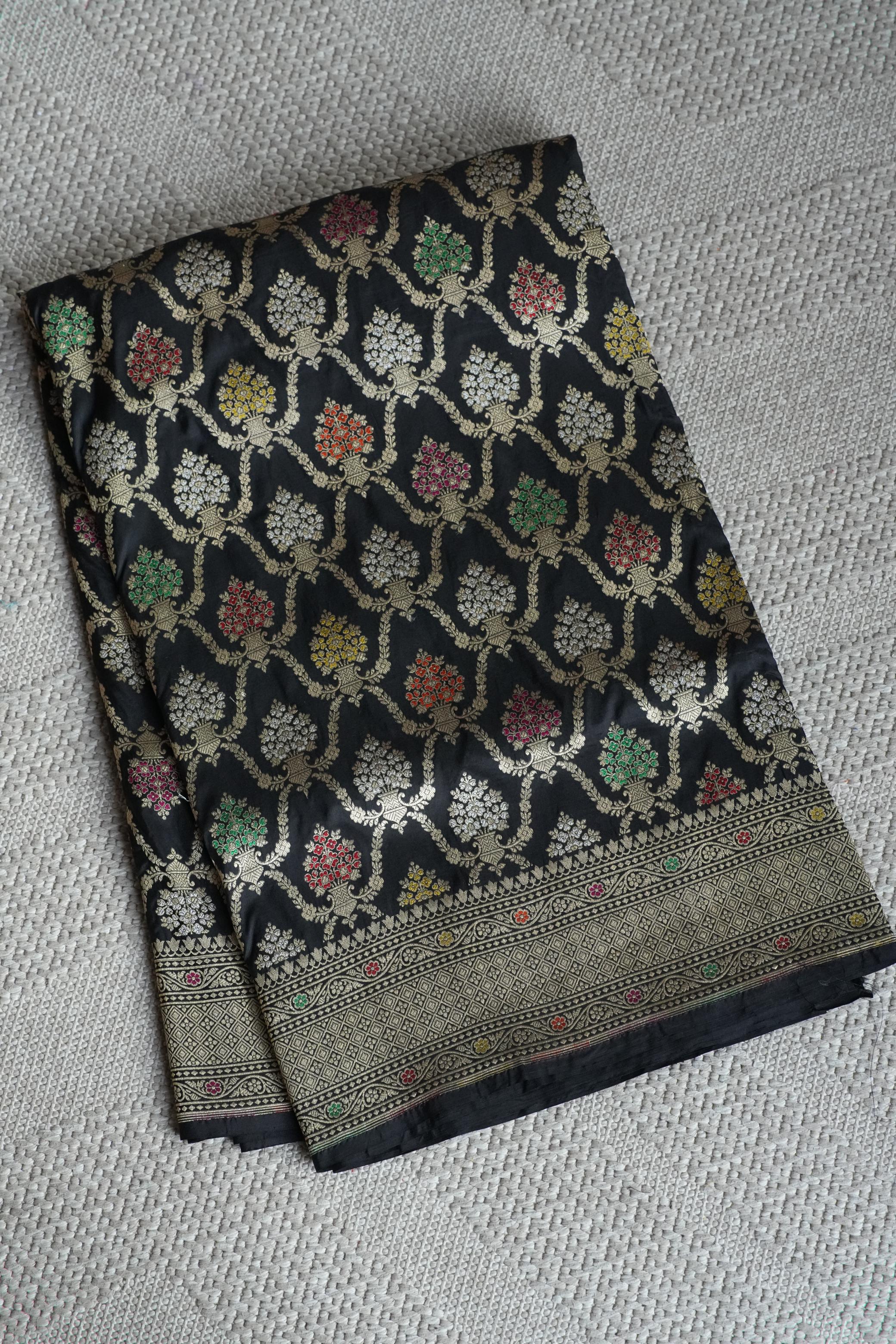 Maliha Black Banaras Saree