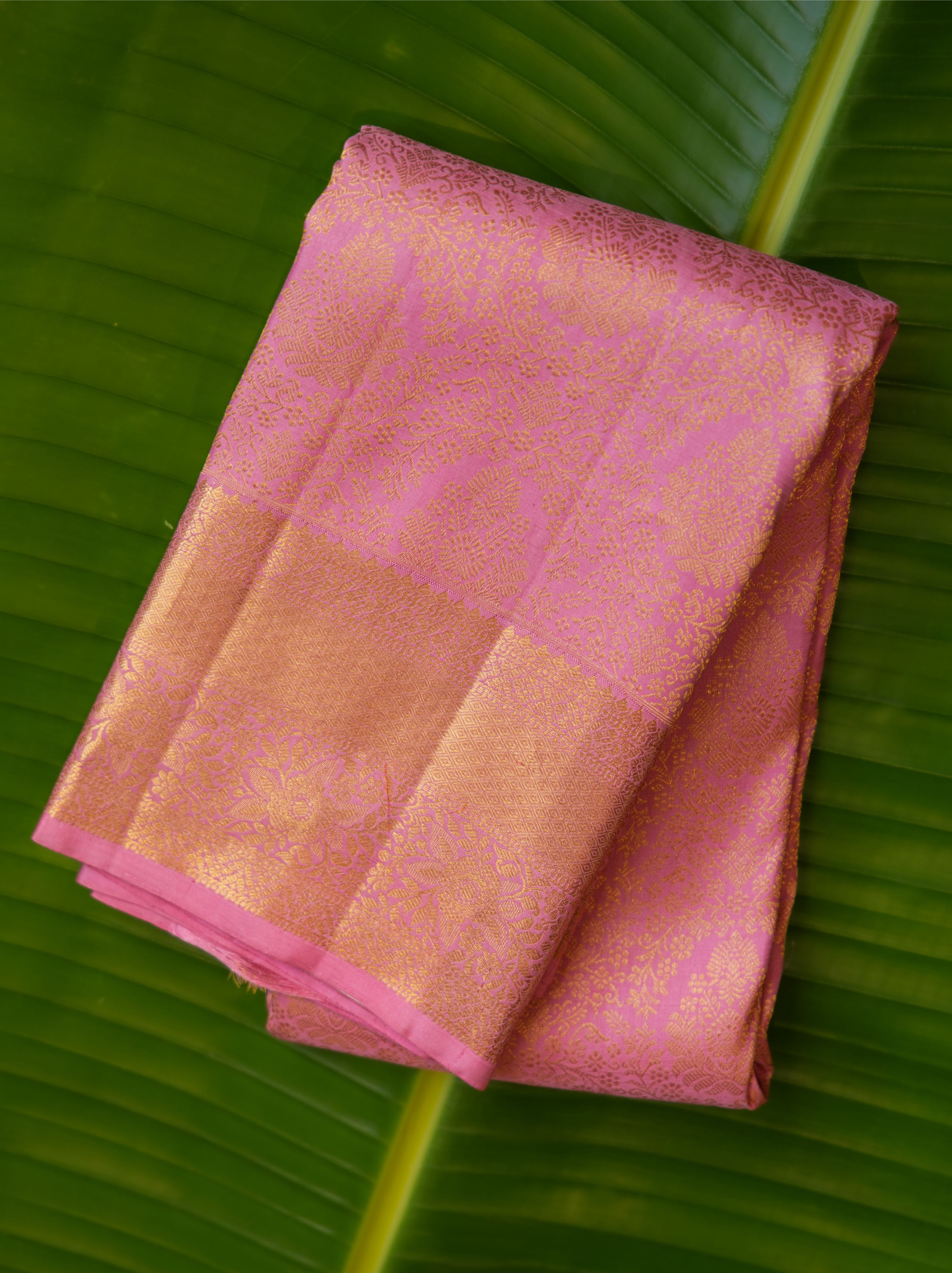 Kamalakshi Pink Kanchi Saree