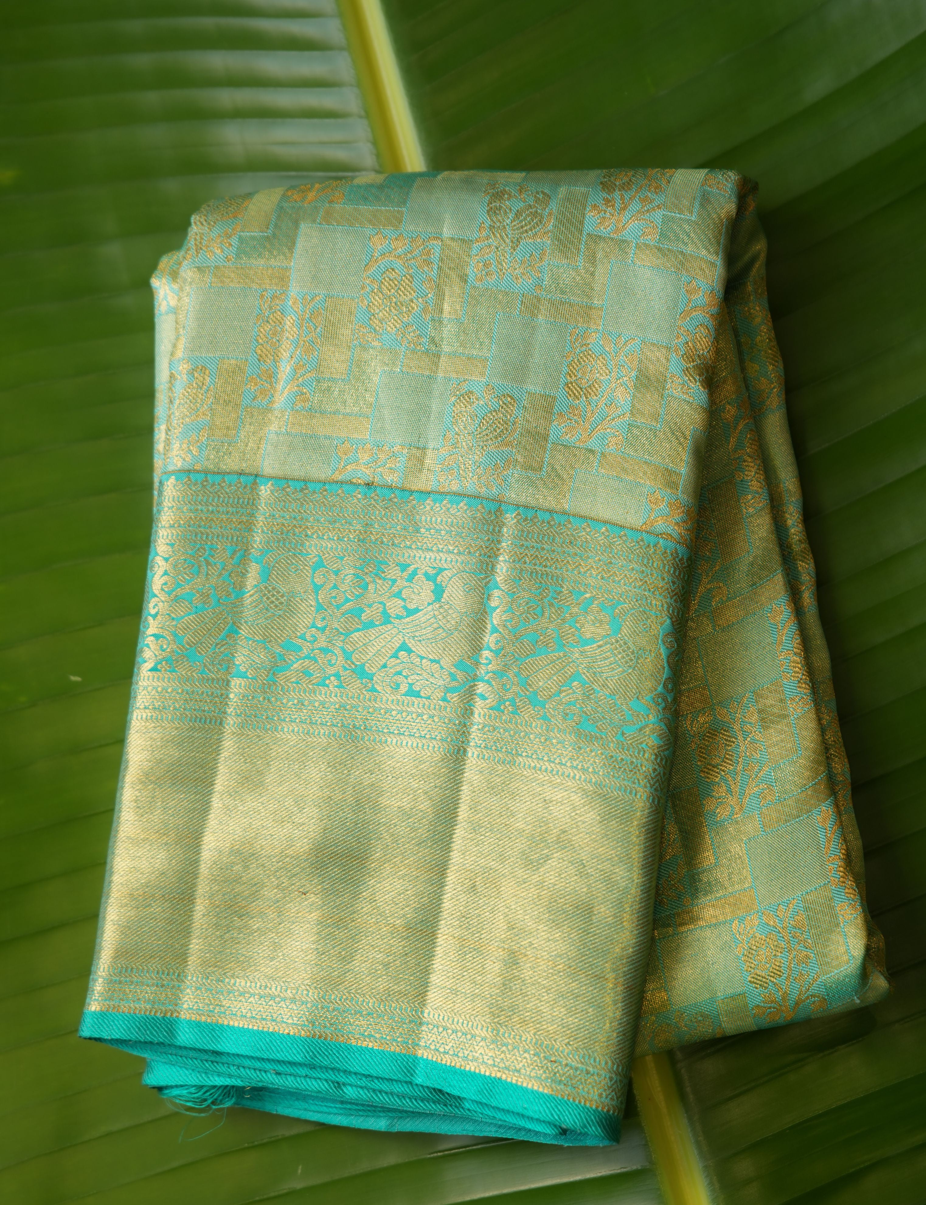 Velona Blue Kanchi Saree