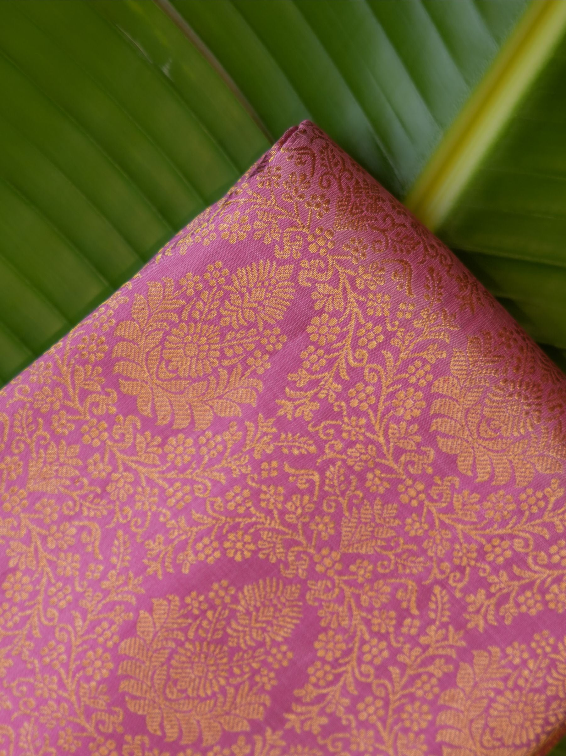 Kamalakshi Pink Kanchi Saree