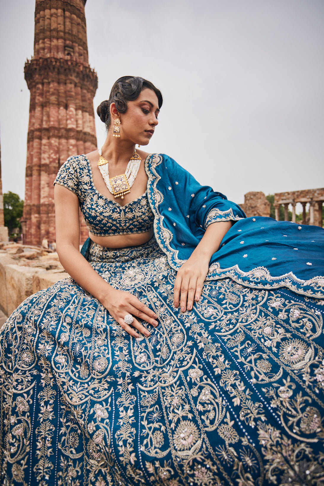 Azurine bridal lehenga set