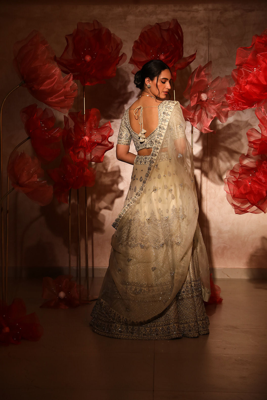 Ivory lehenga set