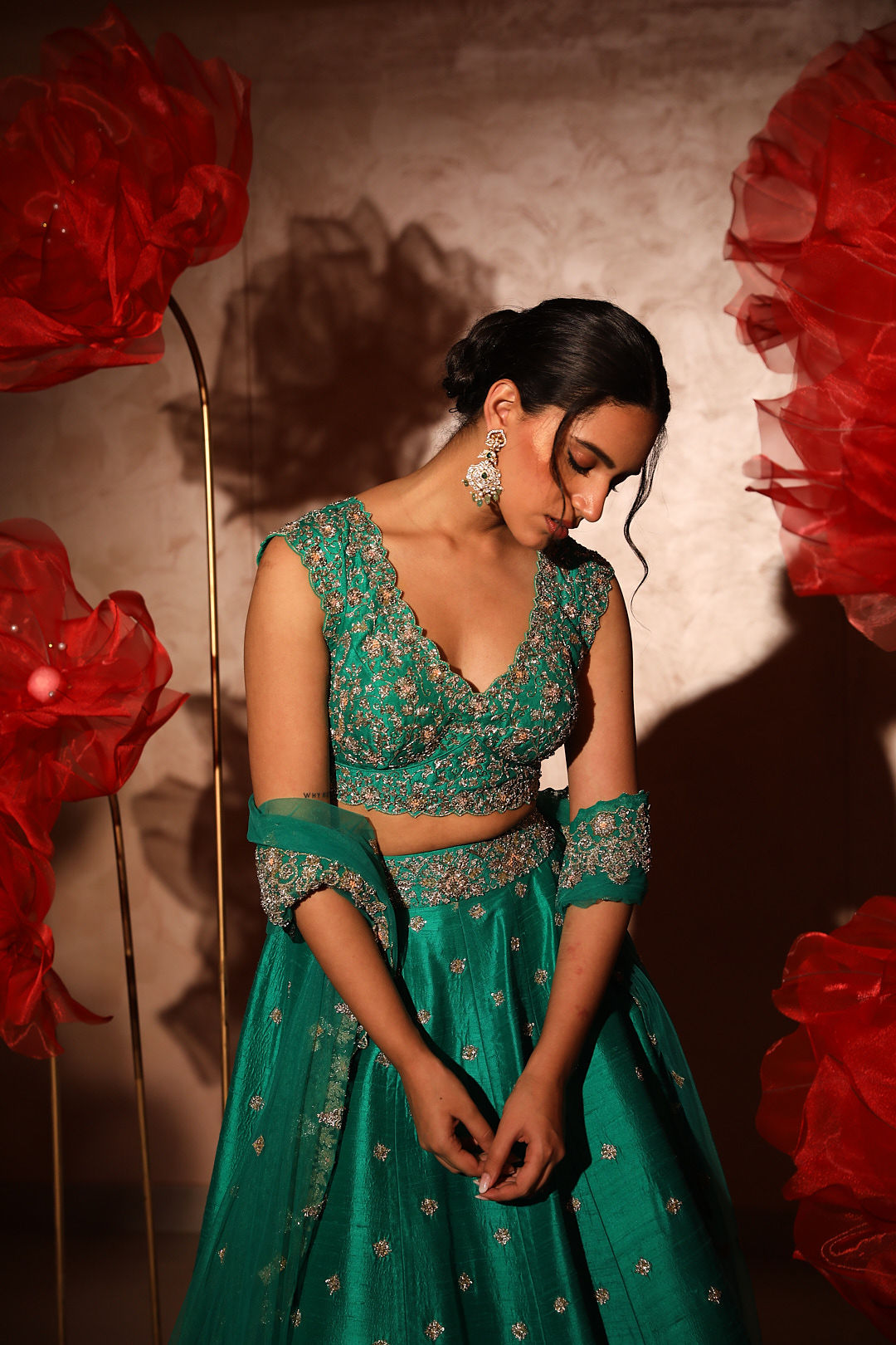 Green lehenga