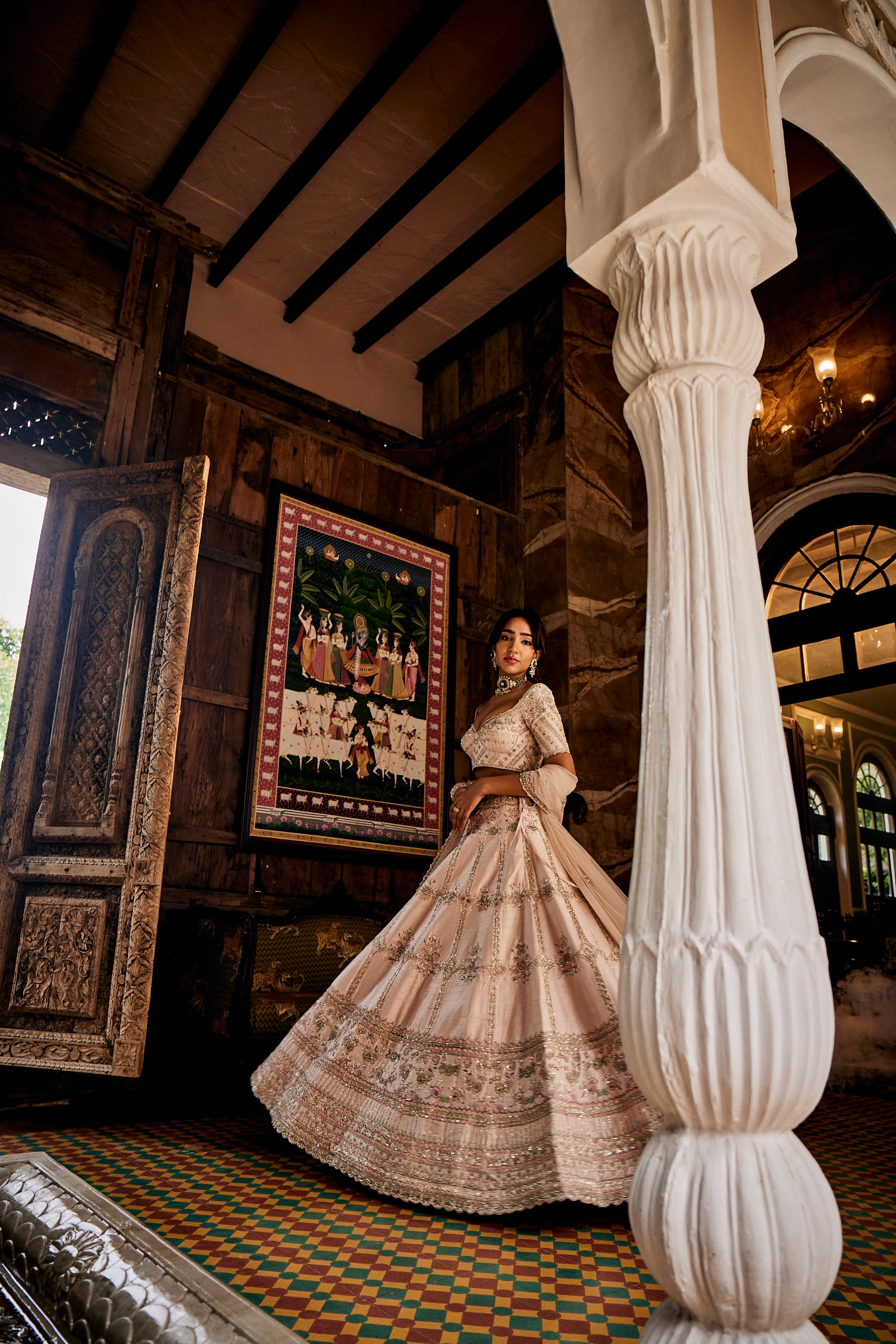 Hebe Heavenly  pink lehenga set