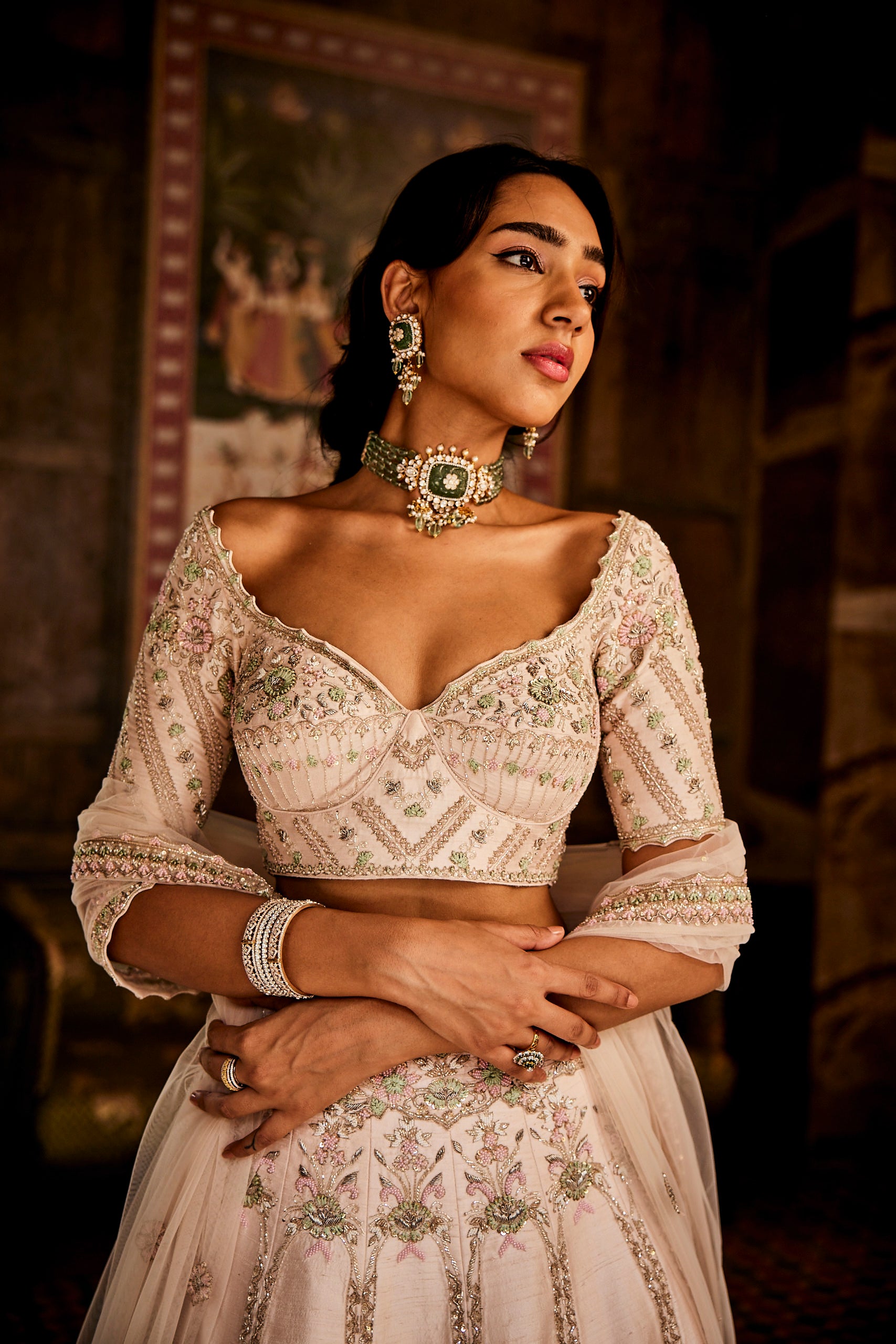 Hebe Heavenly  pink lehenga set