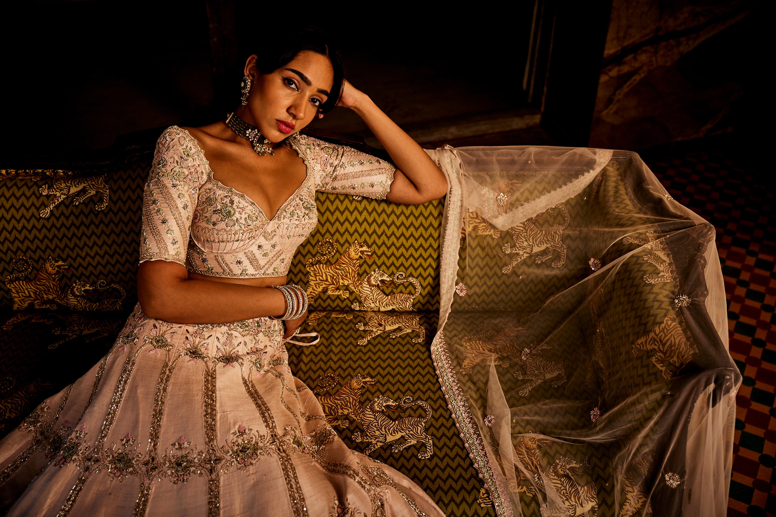 Hebe Heavenly  pink lehenga set