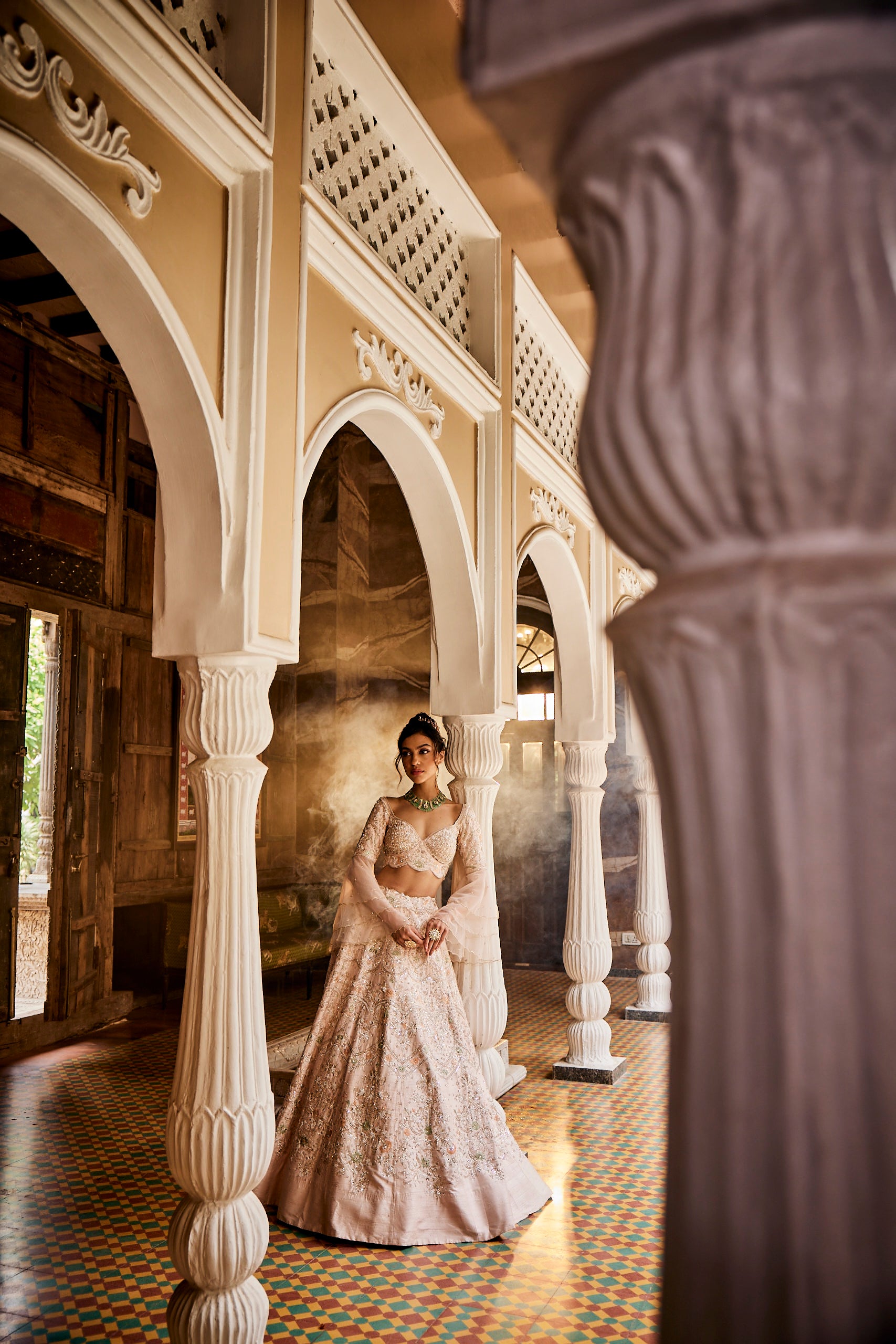 Demeter Nude pink Lehenga set