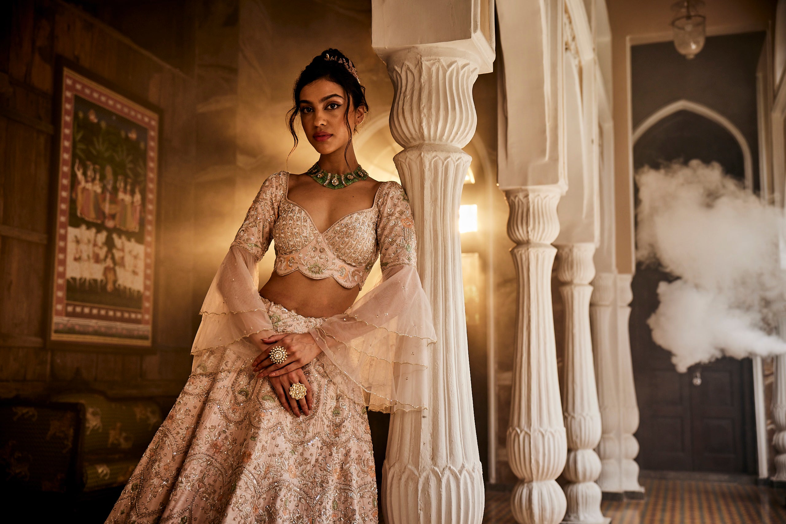 Demeter Nude pink Lehenga set