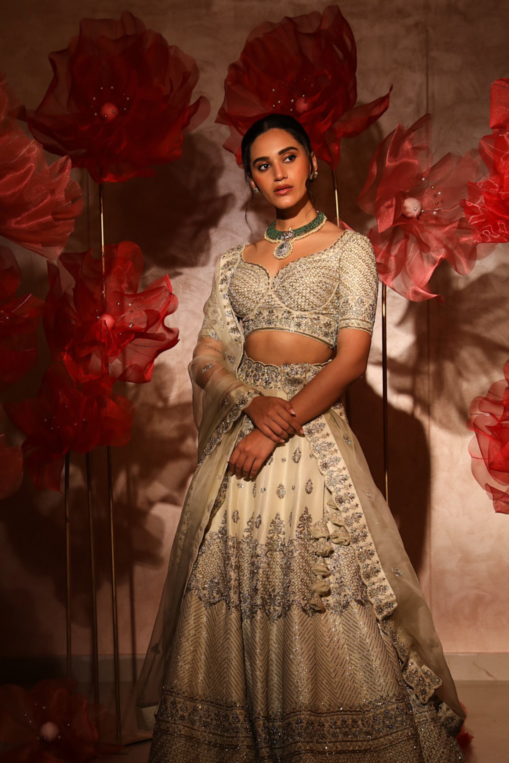 Moonlight Ivory Lehenga Set