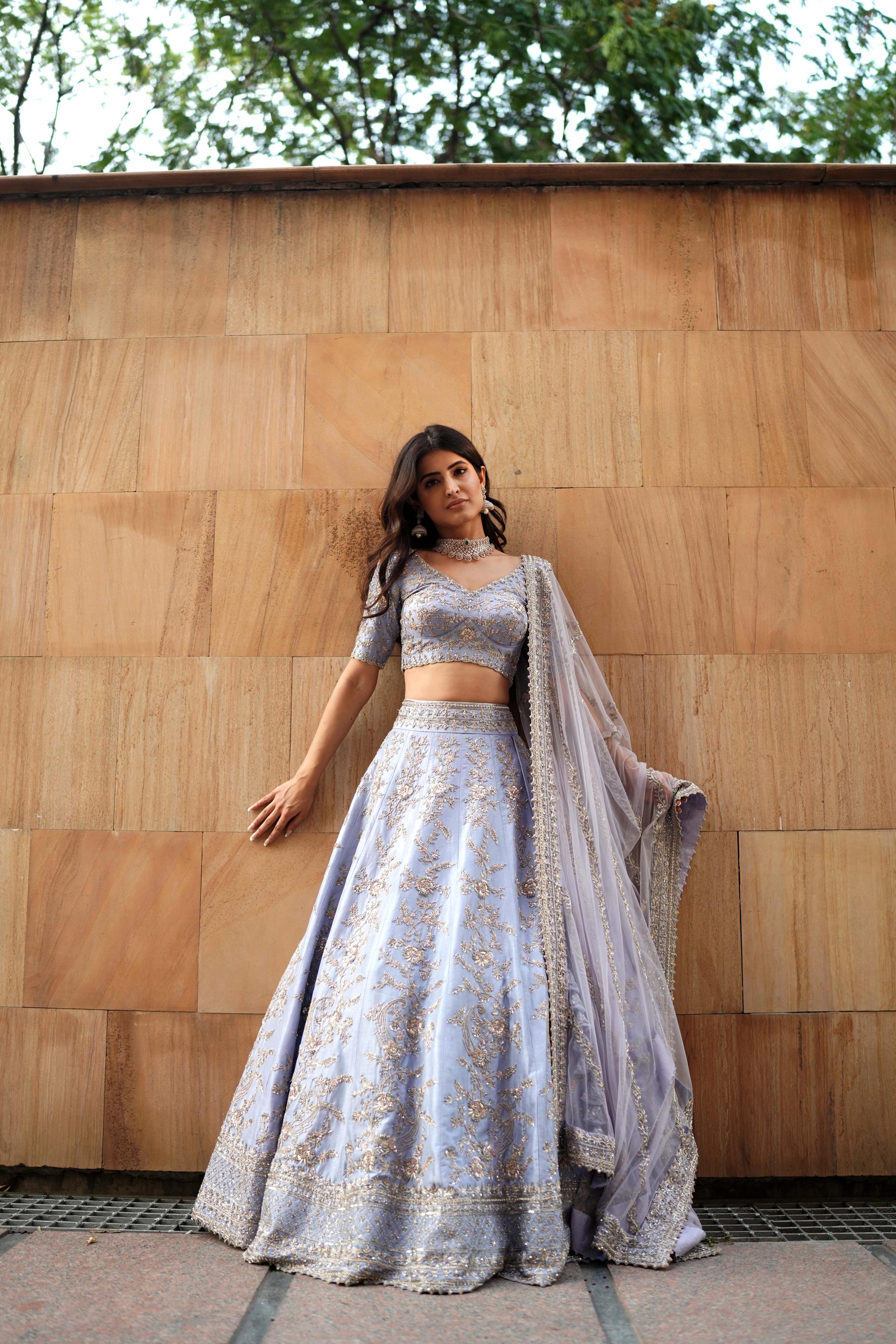 Vera Lavender lehenga set 1