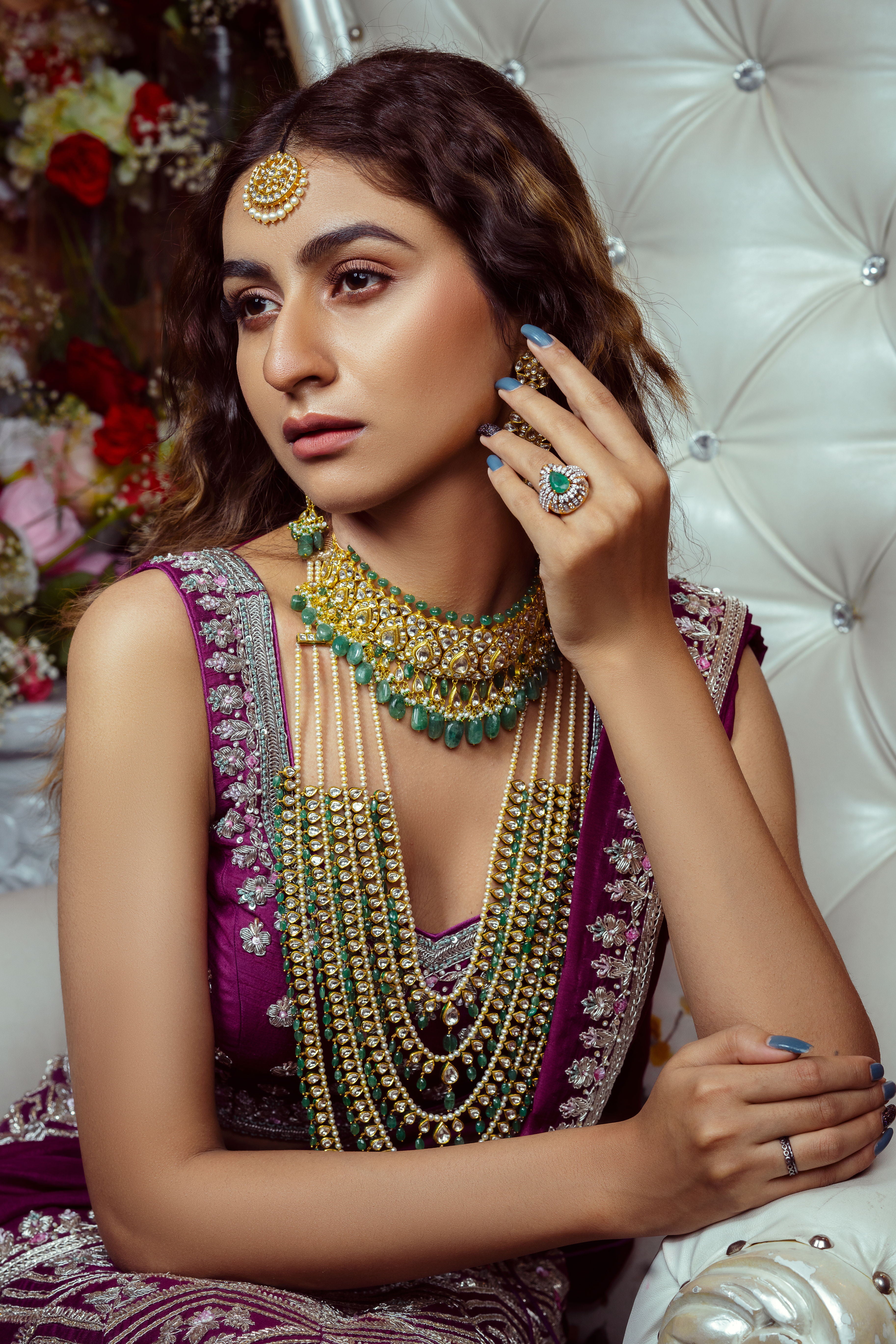 Vibrant Wine Lehenga Set 1