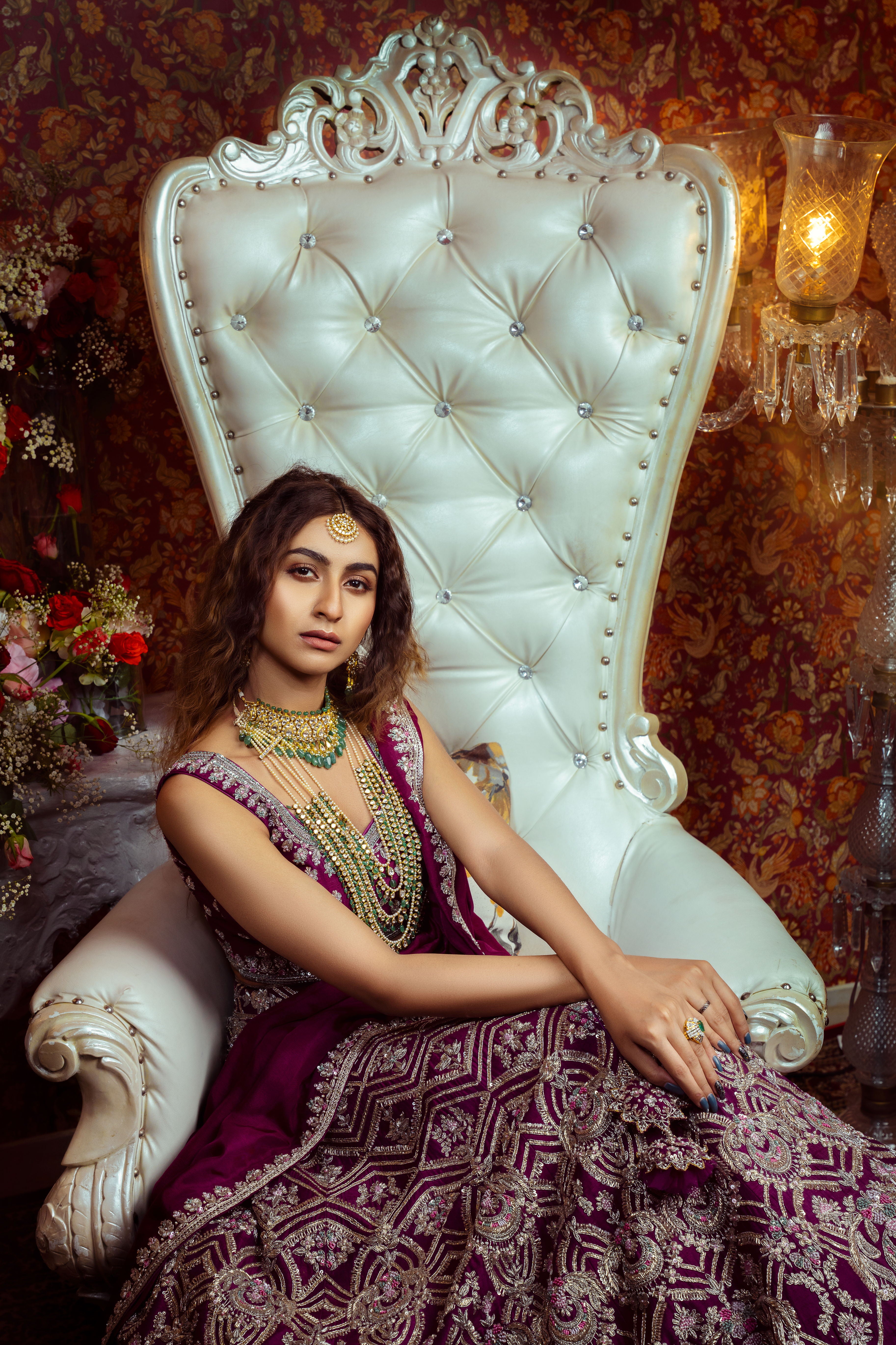 Vibrant Wine Lehenga Set 1