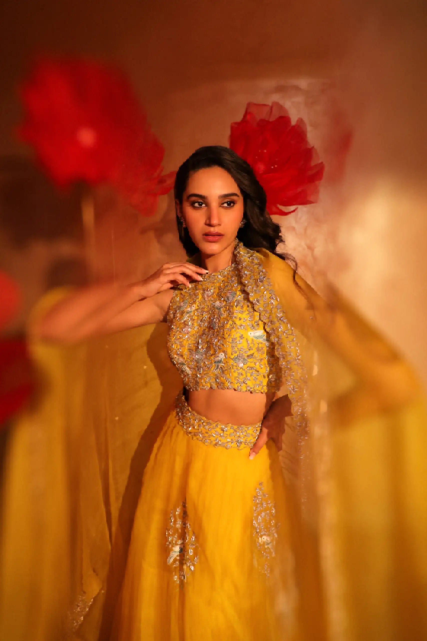 Enchanting Yellow Lehenga Set1